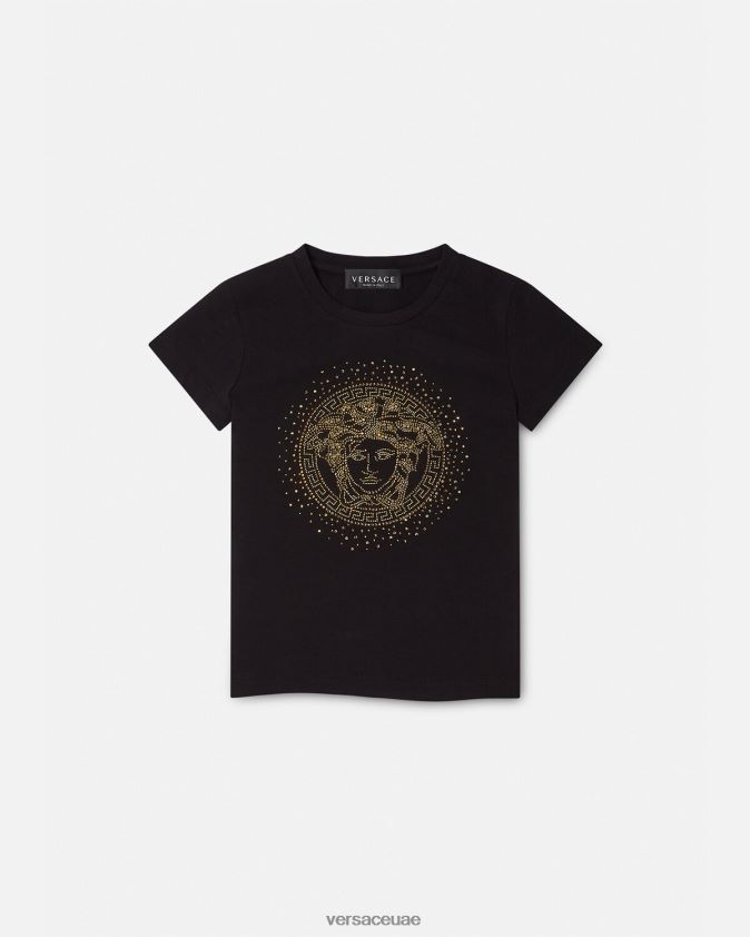 أطفال تيشيرت ميدوسا مرصع Versace أسود 0FVD2J2025 ملابس
