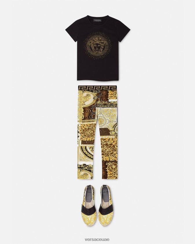 أطفال تيشيرت ميدوسا مرصع Versace أسود 0FVD2J2025 ملابس