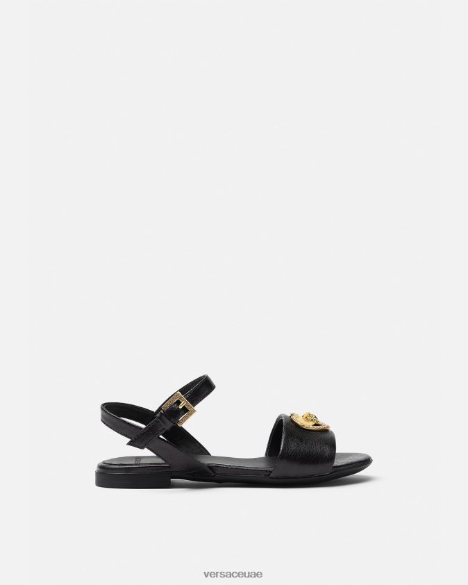أطفال الصنادل ميدوسا القلب الكريستال Versace أسود 0FVD2J2031 حذاء