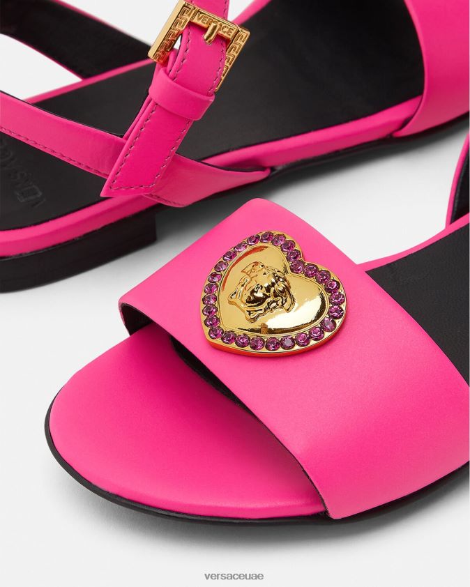 أطفال الصنادل ميدوسا القلب الكريستال Versace ضارب الى الحمرة 0FVD2J2040 حذاء