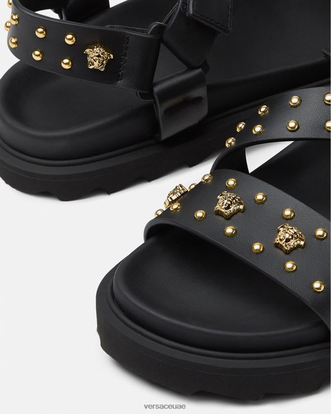 أطفال صندل لا ميدوسا مرصع Versace أسود 0FVD2J2041 حذاء
