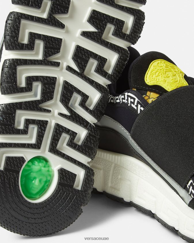 أطفال أحذية رياضية باروكو تريجريكا Versace أسود وطباعة 0FVD2J2050 حذاء