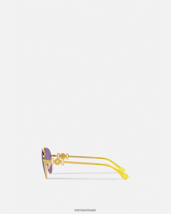 أطفال نظارات ميدوسا الطيار Versace الذهب والأخضر 0FVD2J2059 مُكَمِّلات
