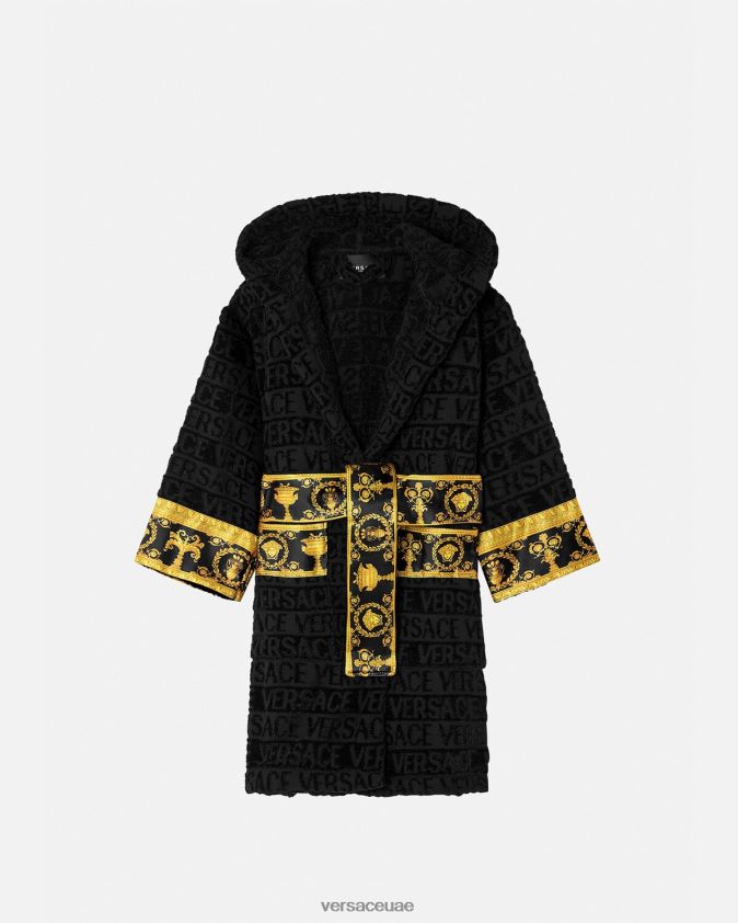 أطفال كل رداء الحمام Versace أسود 0FVD2J2062 ملابس