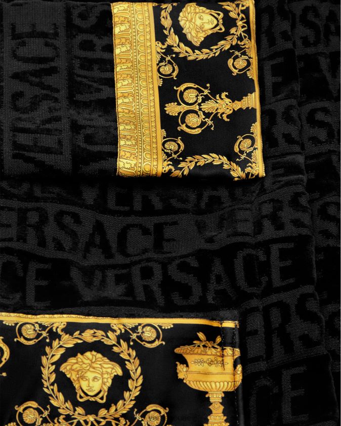 أطفال كل رداء الحمام Versace أسود 0FVD2J2062 ملابس