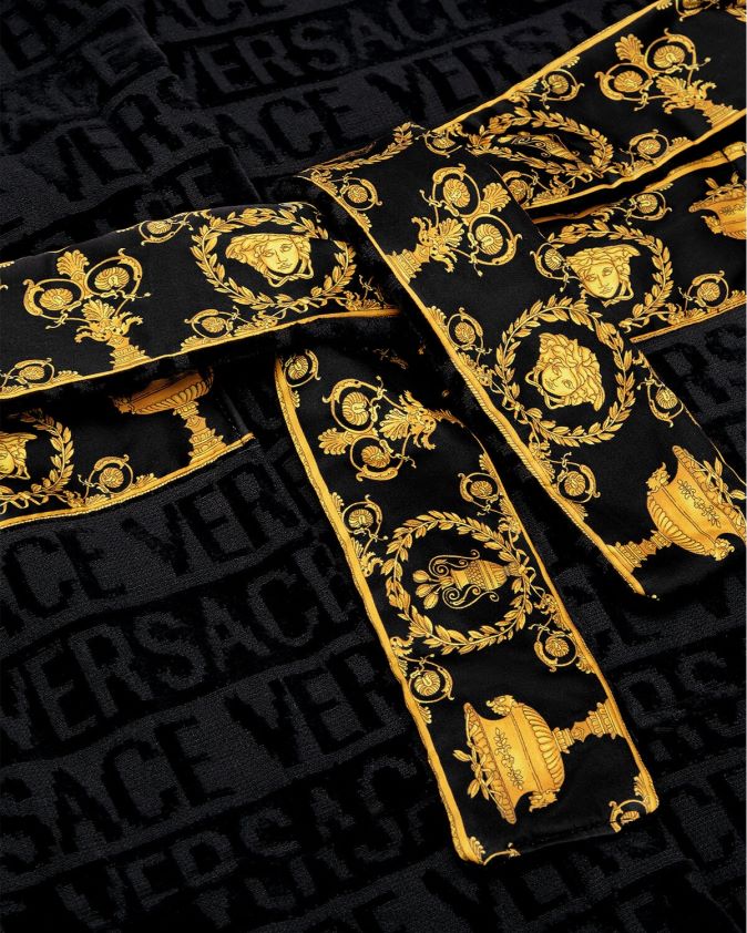 أطفال كل رداء الحمام Versace أسود 0FVD2J2062 ملابس