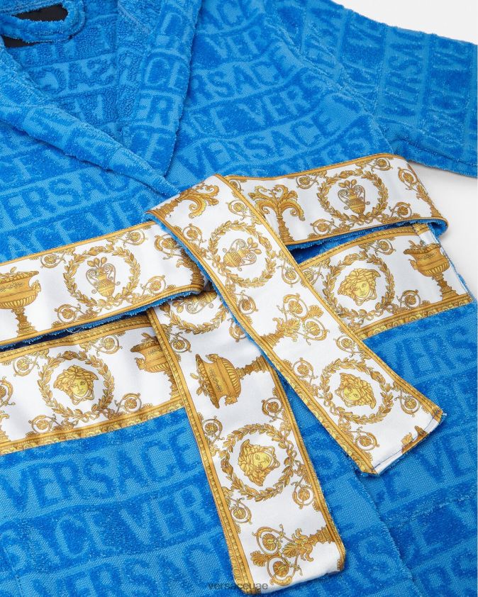 أطفال كل رداء الحمام Versace أزرق فاتح 0FVD2J2064 ملابس