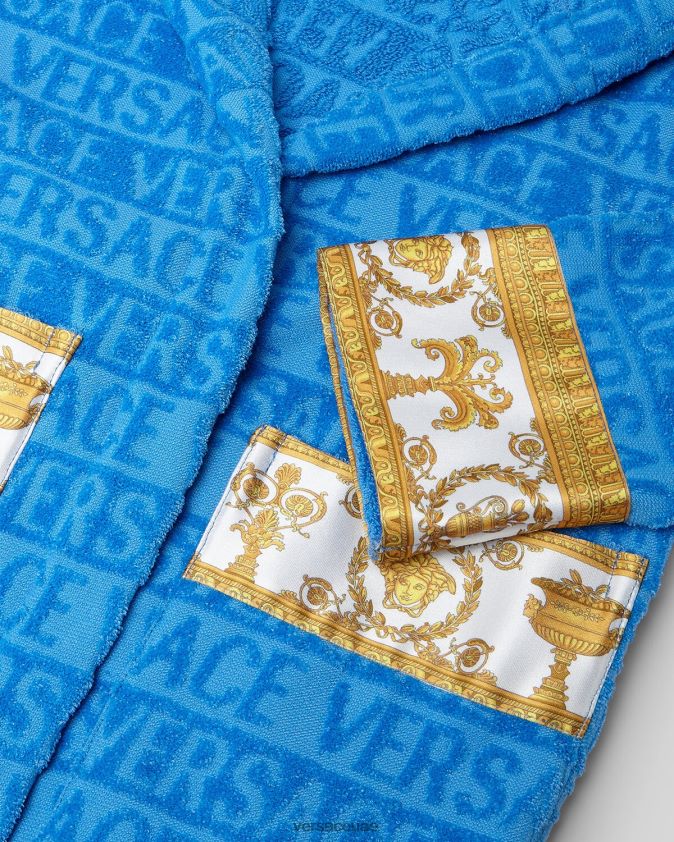 أطفال كل رداء الحمام Versace أزرق فاتح 0FVD2J2064 ملابس