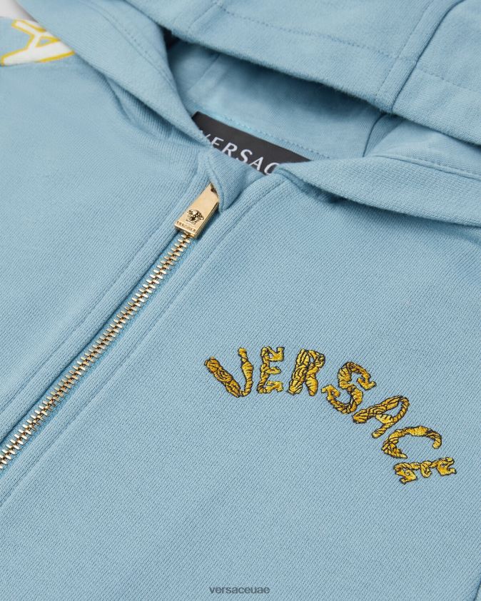 أطفال كل انحاء هوديي Versace أزرق فاتح 0FVD2J2083 ملابس