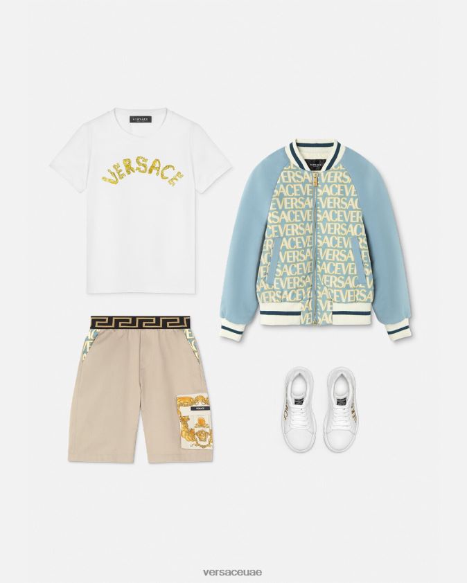 أطفال اليونانية صدف الباروك السراويل Versace اللون البيج 0FVD2J2086 ملابس