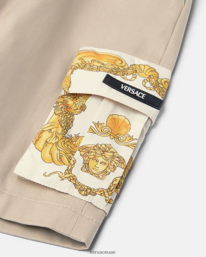 أطفال اليونانية صدف الباروك السراويل Versace اللون البيج 0FVD2J2086 ملابس