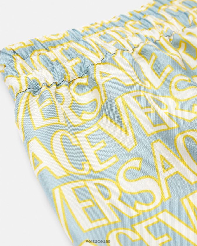 أطفال كل انحاء السراويل الحرير Versace مطبعة 0FVD2J2090 ملابس