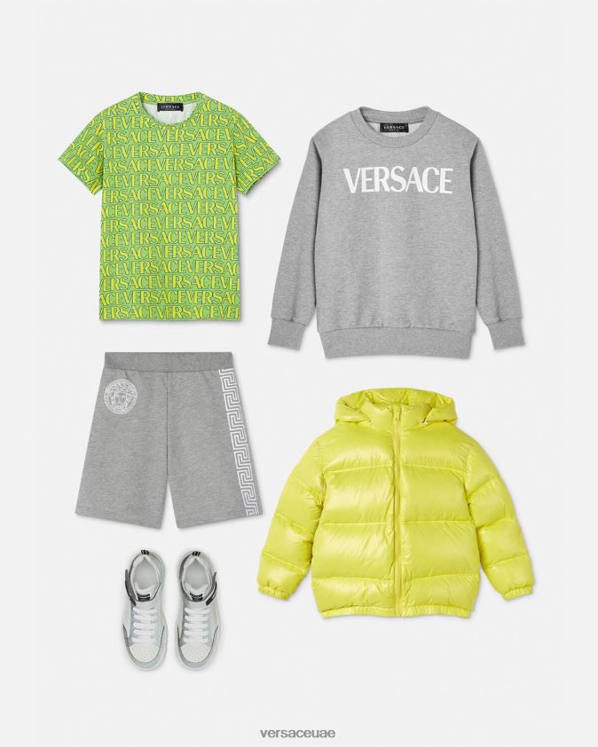أطفال سترة شعار Versace رمادي 0FVD2J2095 ملابس