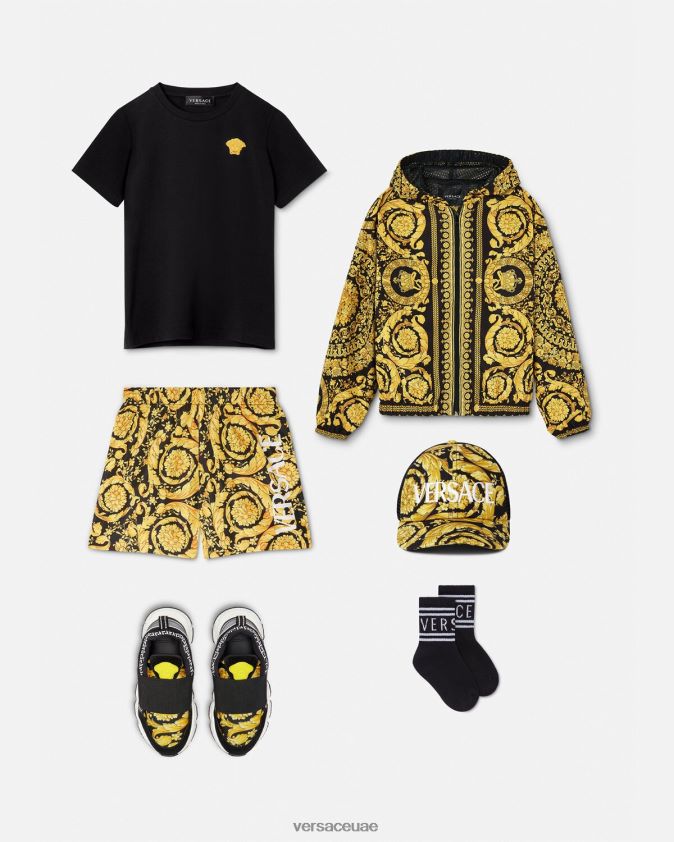 أطفال شورت سباحة بشعار باروكو Versace مطبعة 0FVD2J2096 ملابس