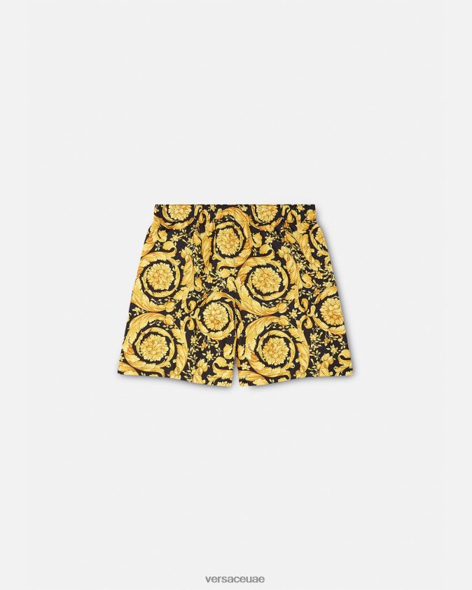 أطفال شورت سباحة بطبعة الباروك Versace مطبعة 0FVD2J2097 ملابس