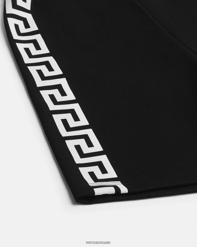 أطفال شورت رياضي بشعار الماركة Versace أسود 0FVD2J2098 ملابس