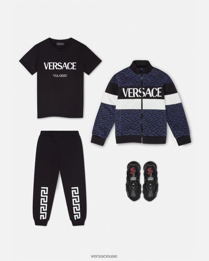 أطفال بنطال رياضي يوناني Versace أسود 0FVD2J2099 ملابس