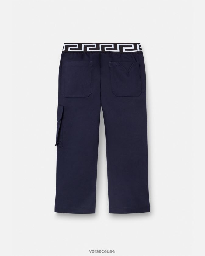 أطفال السراويل اليونانية Versace أزرق 0FVD2J2101 ملابس
