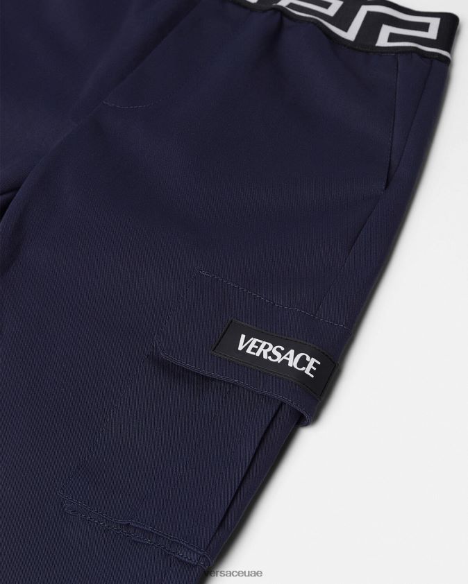 أطفال السراويل اليونانية Versace أزرق 0FVD2J2101 ملابس