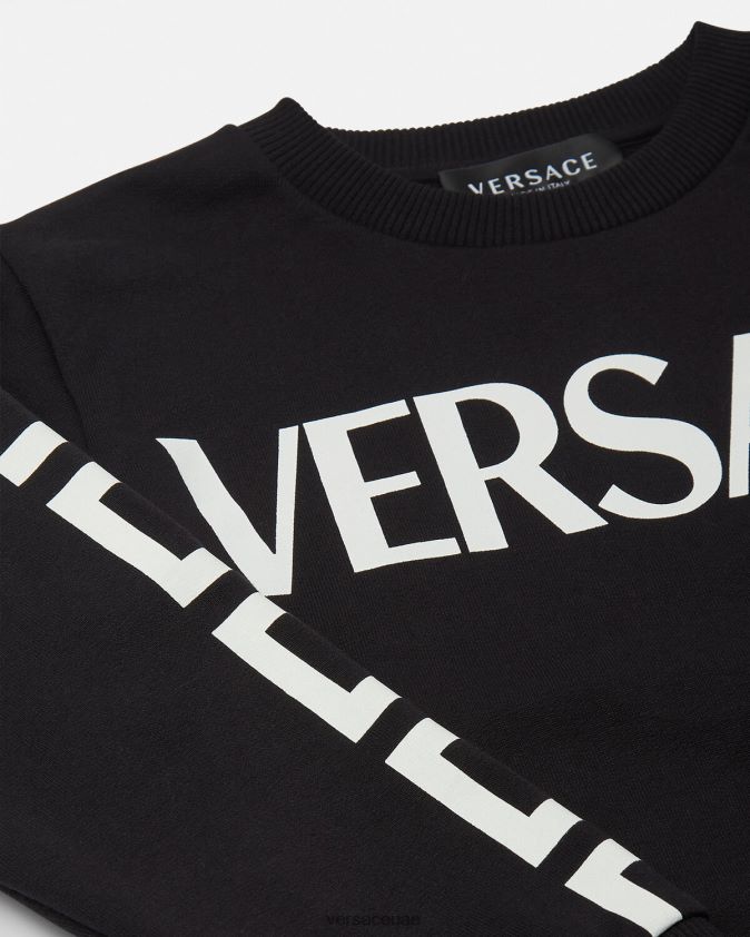 أطفال البلوز اليونان Versace أسود 0FVD2J2106 ملابس