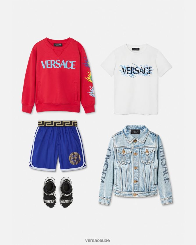 أطفال شورت السباحة ميدوسا اليونان الحدود Versace أزرق 0FVD2J2113 ملابس