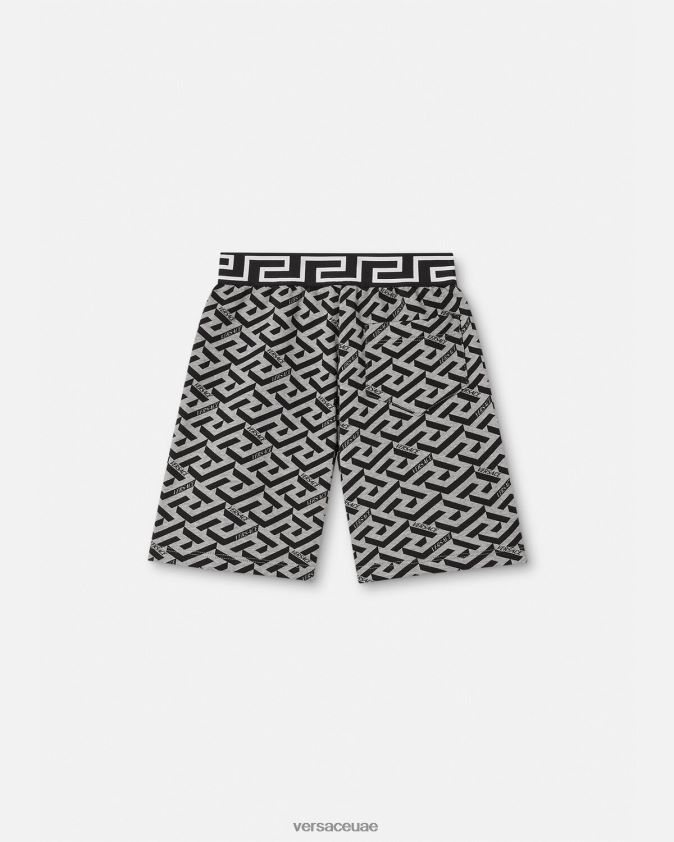 أطفال شورت العرق لا غريكا Versace الرمادي والطباعة 0FVD2J2116 ملابس