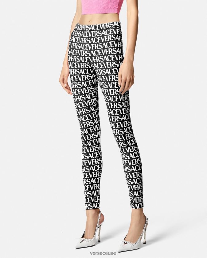 نحيف انحاء طماق Versace أسود وطباعة 0FVD2J211 ملابس
