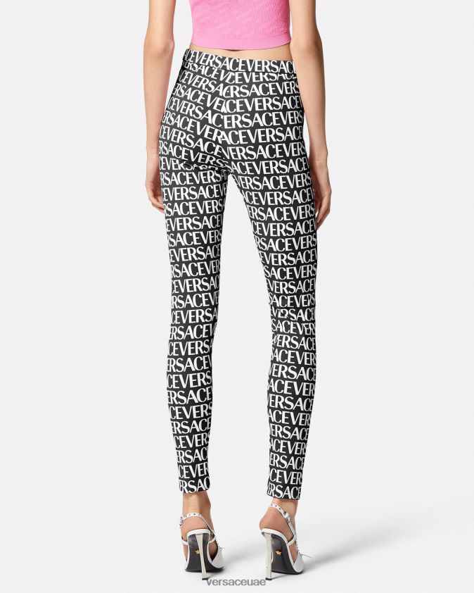 نحيف انحاء طماق Versace أسود وطباعة 0FVD2J211 ملابس