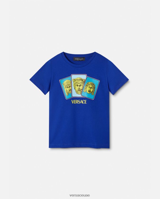 أطفال لو ماشيري تي شيرت Versace أزرق 0FVD2J2121 ملابس
