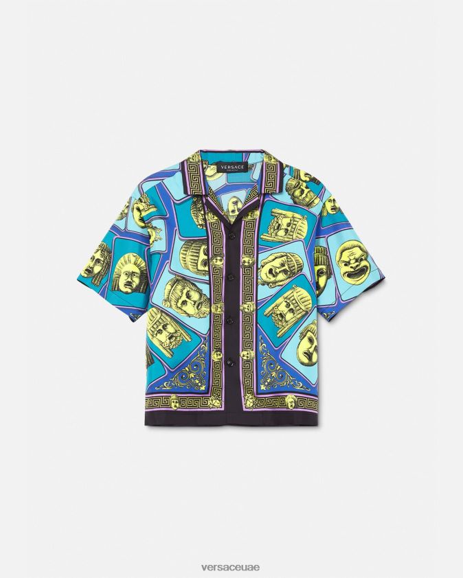 أطفال قميص من الحرير Versace مطبعة 0FVD2J2123 ملابس
