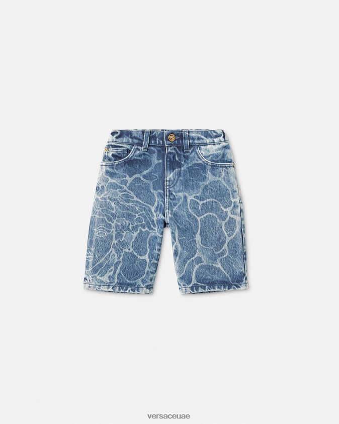 أطفال شورت جينز ميدوسا Versace أزرق 0FVD2J2128 ملابس