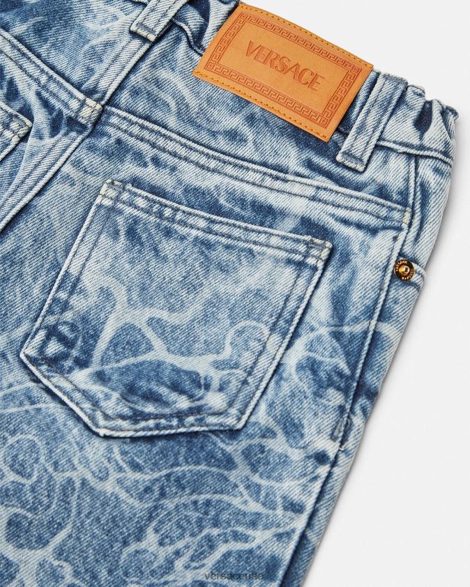 أطفال شورت جينز ميدوسا Versace أزرق 0FVD2J2128 ملابس
