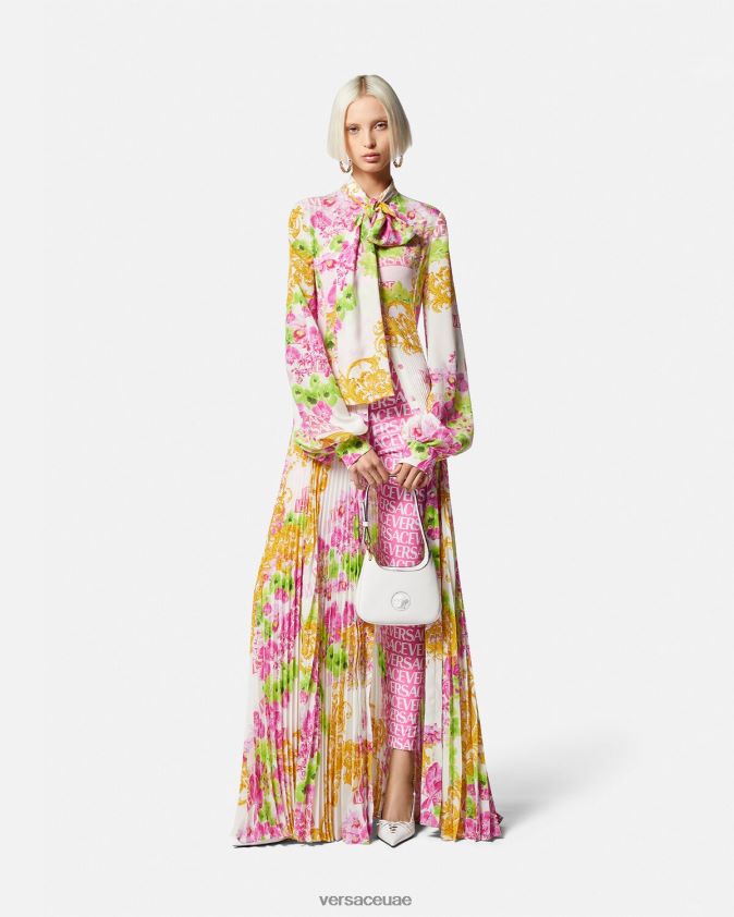 نحيف انحاء طماق Versace الوردي والطباعة 0FVD2J212 ملابس
