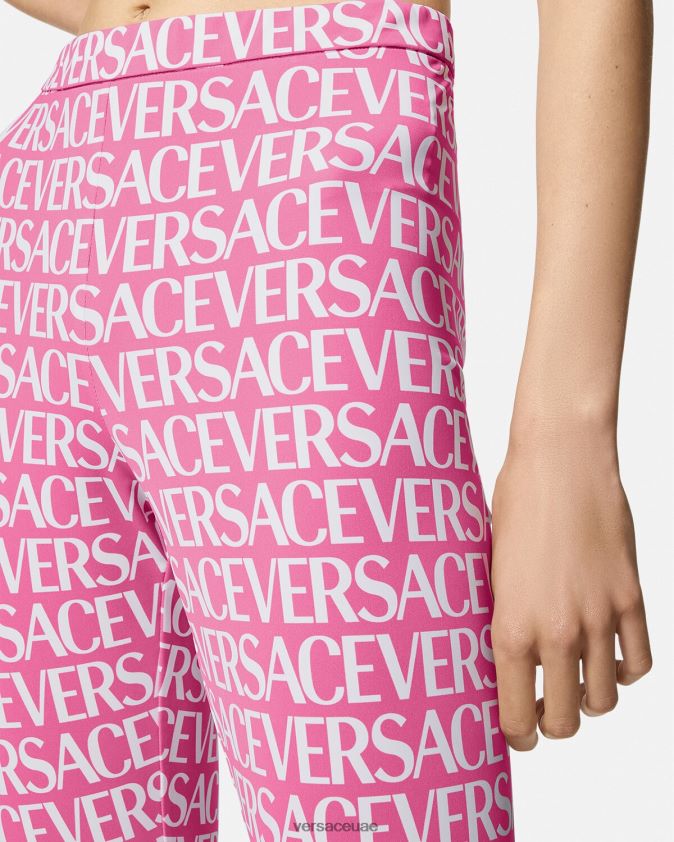 نحيف انحاء طماق Versace الوردي والطباعة 0FVD2J212 ملابس