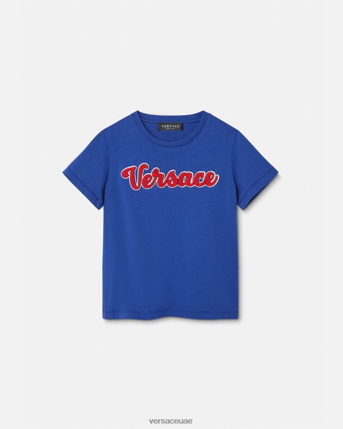 أطفال تيشيرت بشعار الجامعة Versace بلويت 0FVD2J2132 ملابس