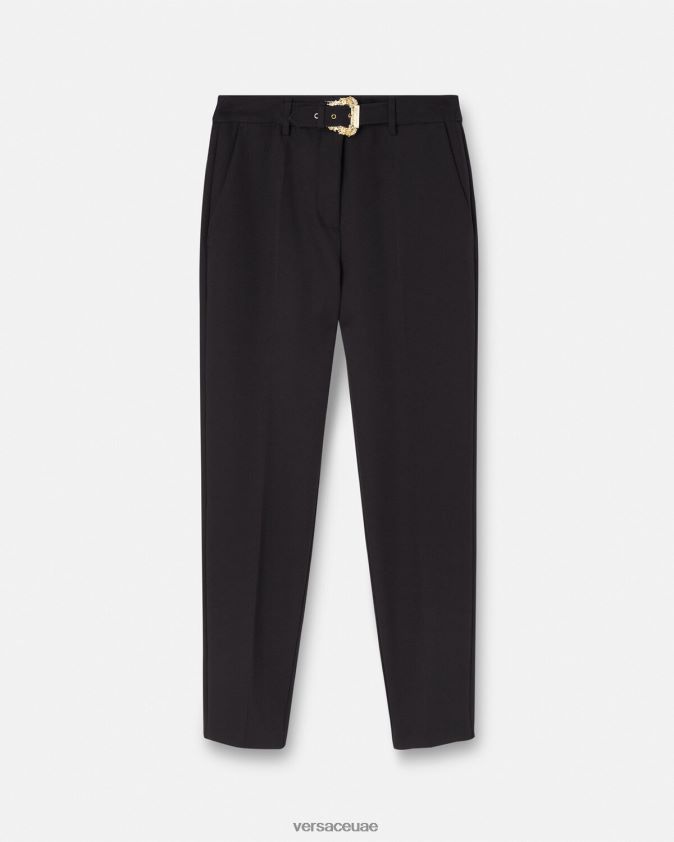 نحيف السراويل مشبك الباروك Versace أسود 0FVD2J2150 ملابس