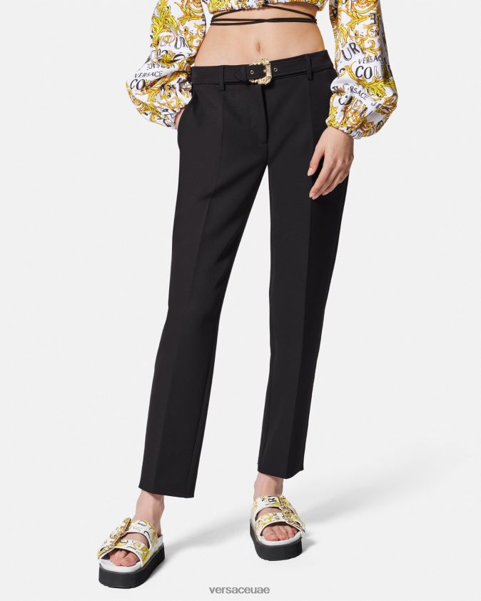 نحيف السراويل مشبك الباروك Versace أسود 0FVD2J2150 ملابس