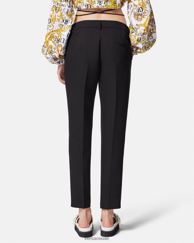 نحيف السراويل مشبك الباروك Versace أسود 0FVD2J2150 ملابس
