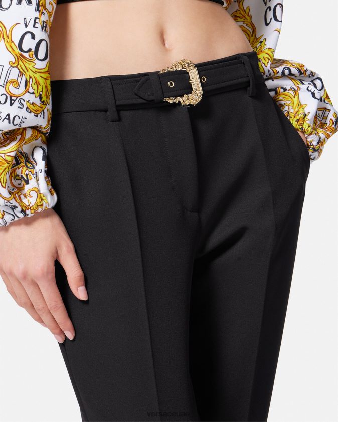 نحيف السراويل مشبك الباروك Versace أسود 0FVD2J2150 ملابس