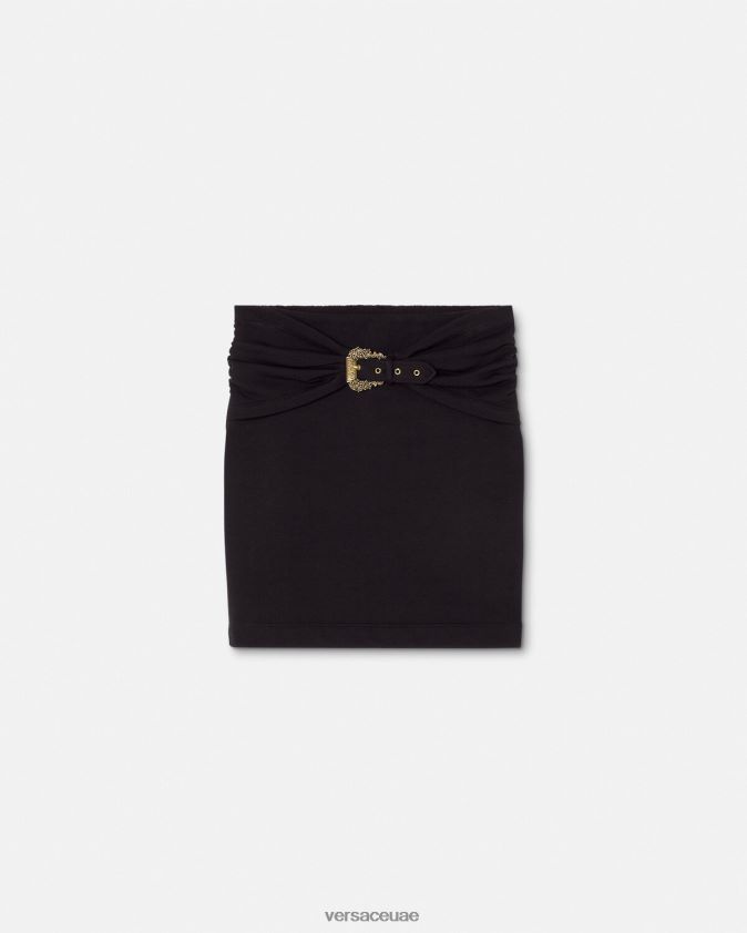 نحيف تنورة قصيرة بإبزيم الباروك Versace أسود 0FVD2J2156 ملابس