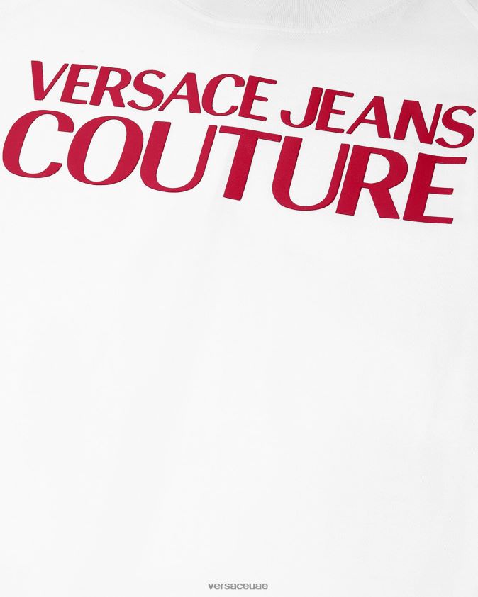 نحيف تيشيرت بشعار الماركة Versace أبيض 0FVD2J2162 ملابس