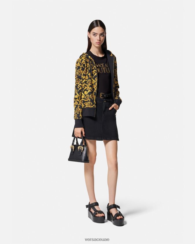 نحيف رسم هوديي تصميم الأزياء Versace الذهب الأسود 0FVD2J2175 ملابس