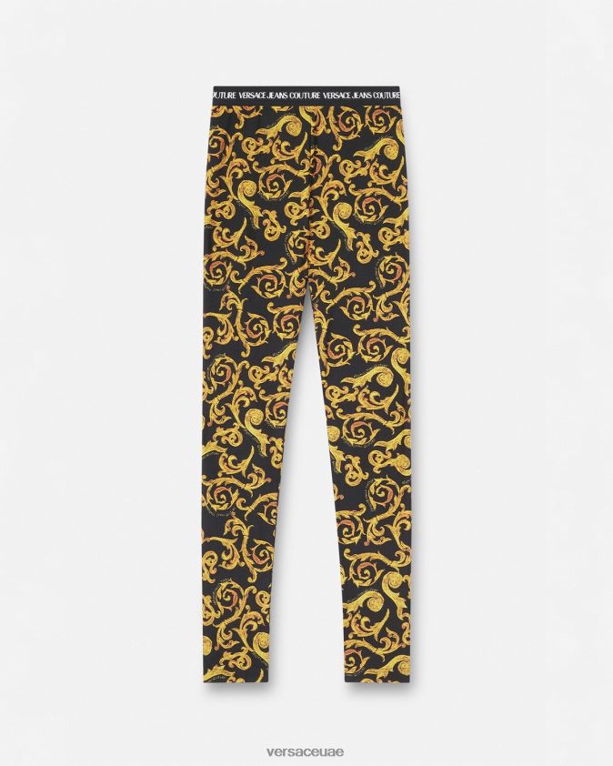 نحيف رسم طماق تصميم الأزياء Versace الذهب الأسود 0FVD2J2178 ملابس