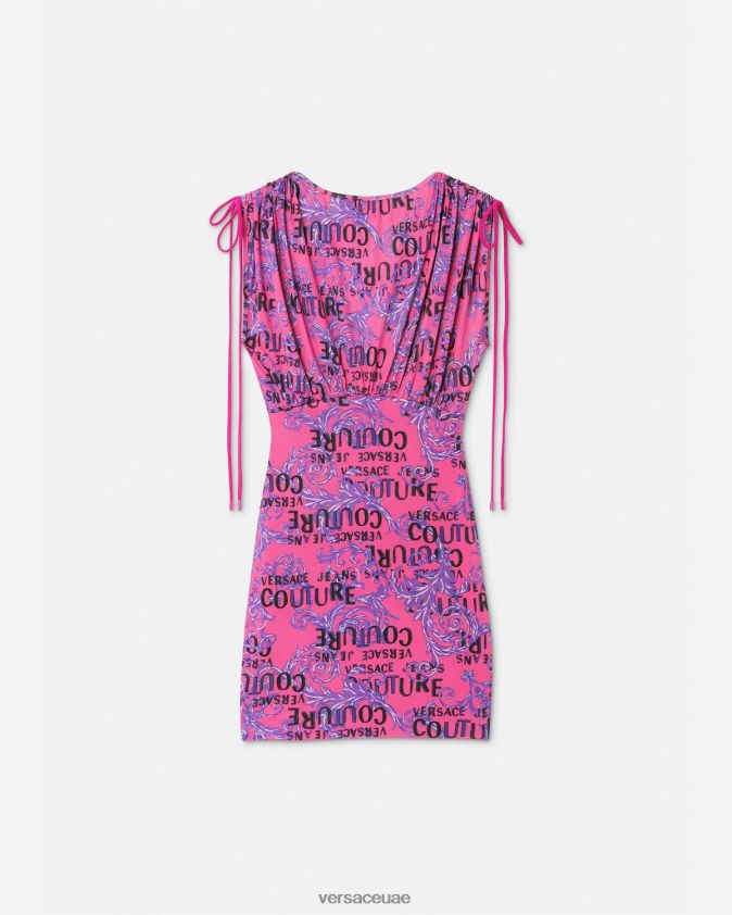 نحيف فستان صغير بشعار الماركة Versace ضارب الى الحمرة 0FVD2J2188 ملابس