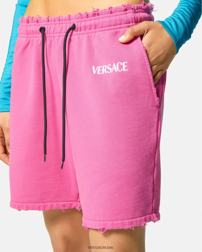نحيف شورت رياضي بشعار الماركة Versace ضارب الى الحمرة 0FVD2J219 ملابس