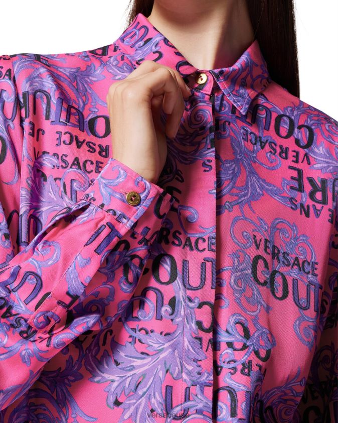 نحيف قميص كوتور الشعار Versace ضارب الى الحمرة 0FVD2J2203 ملابس