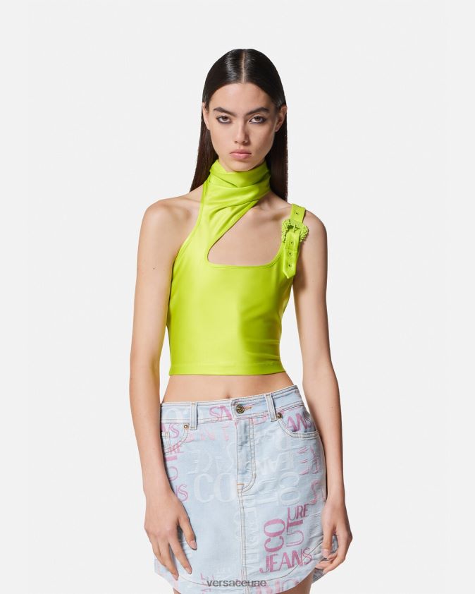 نحيف توب قصير بإبزيم باروكي Versace جير 0FVD2J2217 ملابس