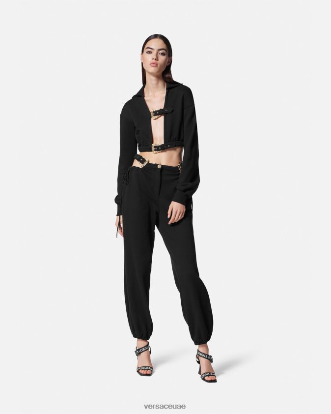 نحيف هودي قصير بإبزيم باروكي Versace أسود 0FVD2J2229 ملابس