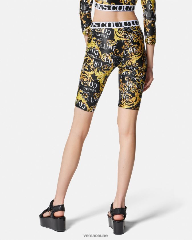 نحيف شورت دراجة هوائية بشعار Versace لون واحد 0FVD2J2239 ملابس