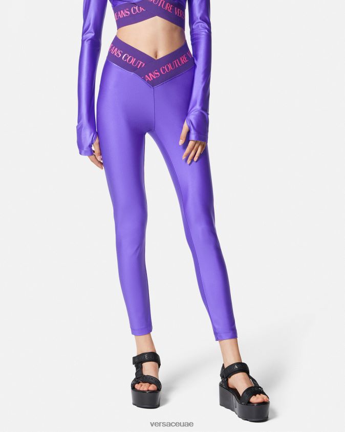 نحيف طماق الشعار Versace البنفسجي 0FVD2J2240 ملابس